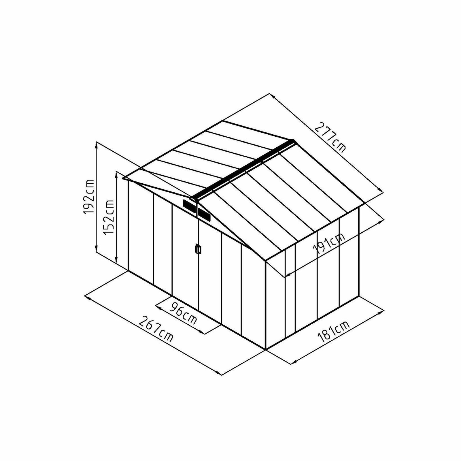 Fornorth Tuinschuur, 5.29m2 - Afbeelding 4