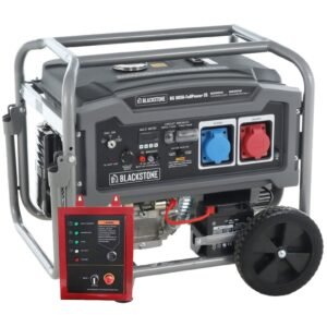 BlackStone BG 9050 - Benzinegenerator op wielen met AVR 6,6 kW - Continu 6 kW Full-Power