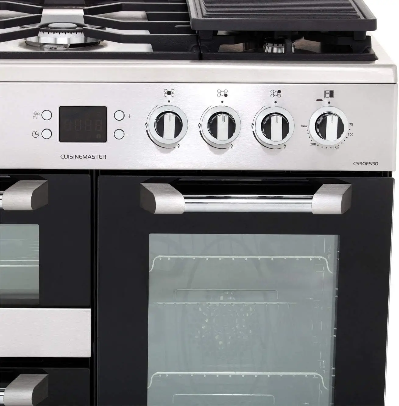 Cuisinemaster Leisure CS90F530X 90cm brede dual fuel kookplaat in St - Afbeelding 5