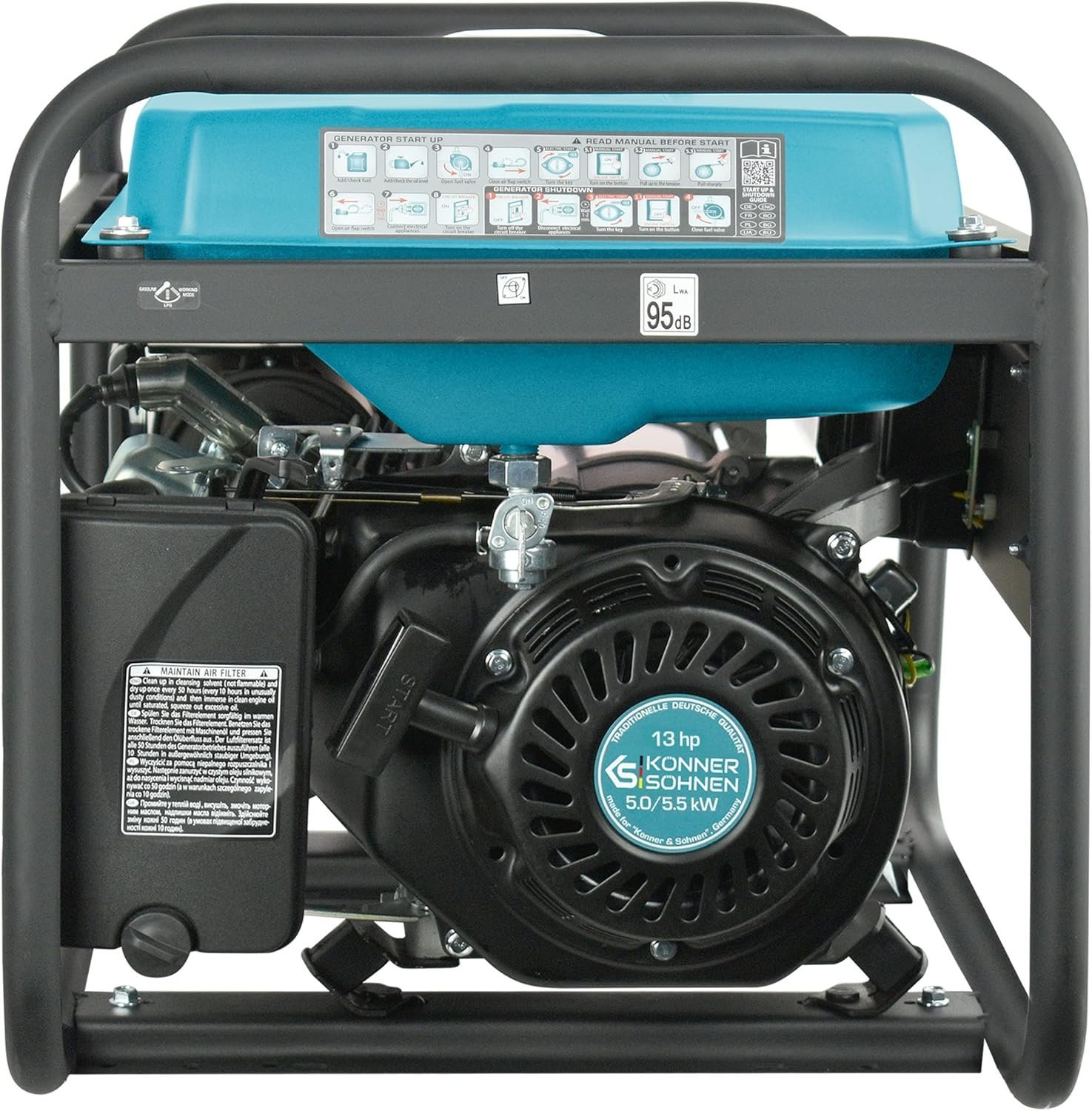 Benzinegenerator Könner & Söhnen KS 7000E-3 ATS - Afbeelding 3