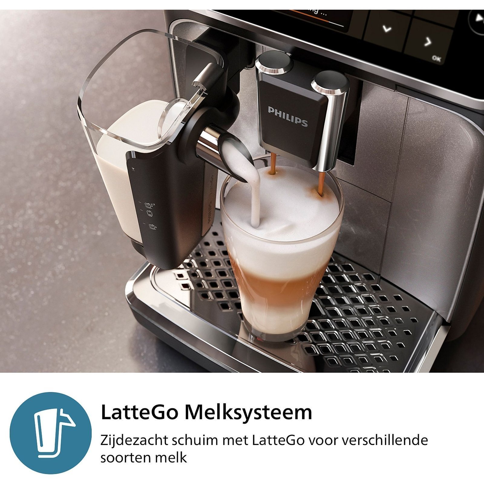 Philips Cafetera Superautomática EP5447/90 - Afbeelding 3