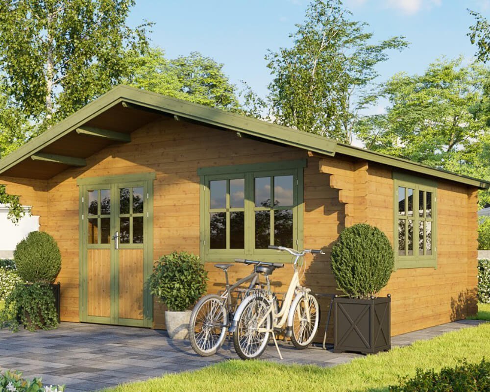 Tuinhuisje Houten schuur Blokhut 5x4m 35mm