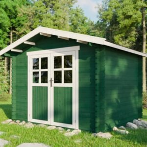 Tuinhuisje Houten schuur Gereedschapsschuur Blokhut 3x2,5m 28mm