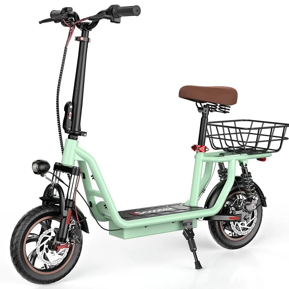 iScooter Elektrische Scooter i12 25KM/U 500W 7.5Ah 12 Inch Luchtband 30-35KM Actieradius met mandje - Afbeelding 4