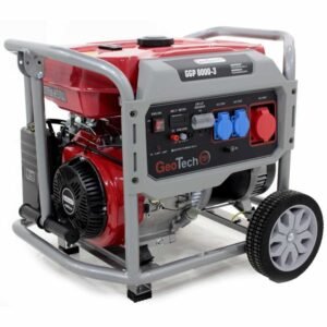 GeoTech Pro GGP 8000-3 Stroomgenerator op wielen met AVR 6,5 kW