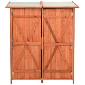 vidaXL Tuinschuur 136x75x160 cm Massief Vurenhout